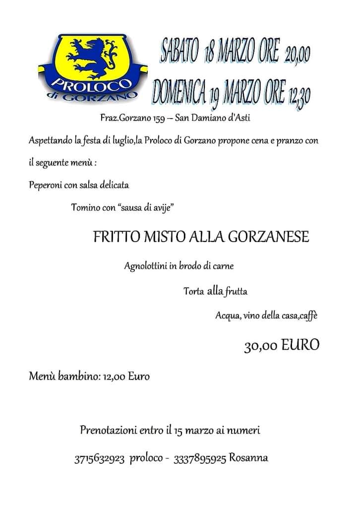 San Damiano d'Asti | "Fritto Misto alla Gorzanese"
