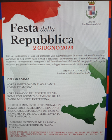 San Damiano d'Asti | Festa della Repubblica (edizione 2023)