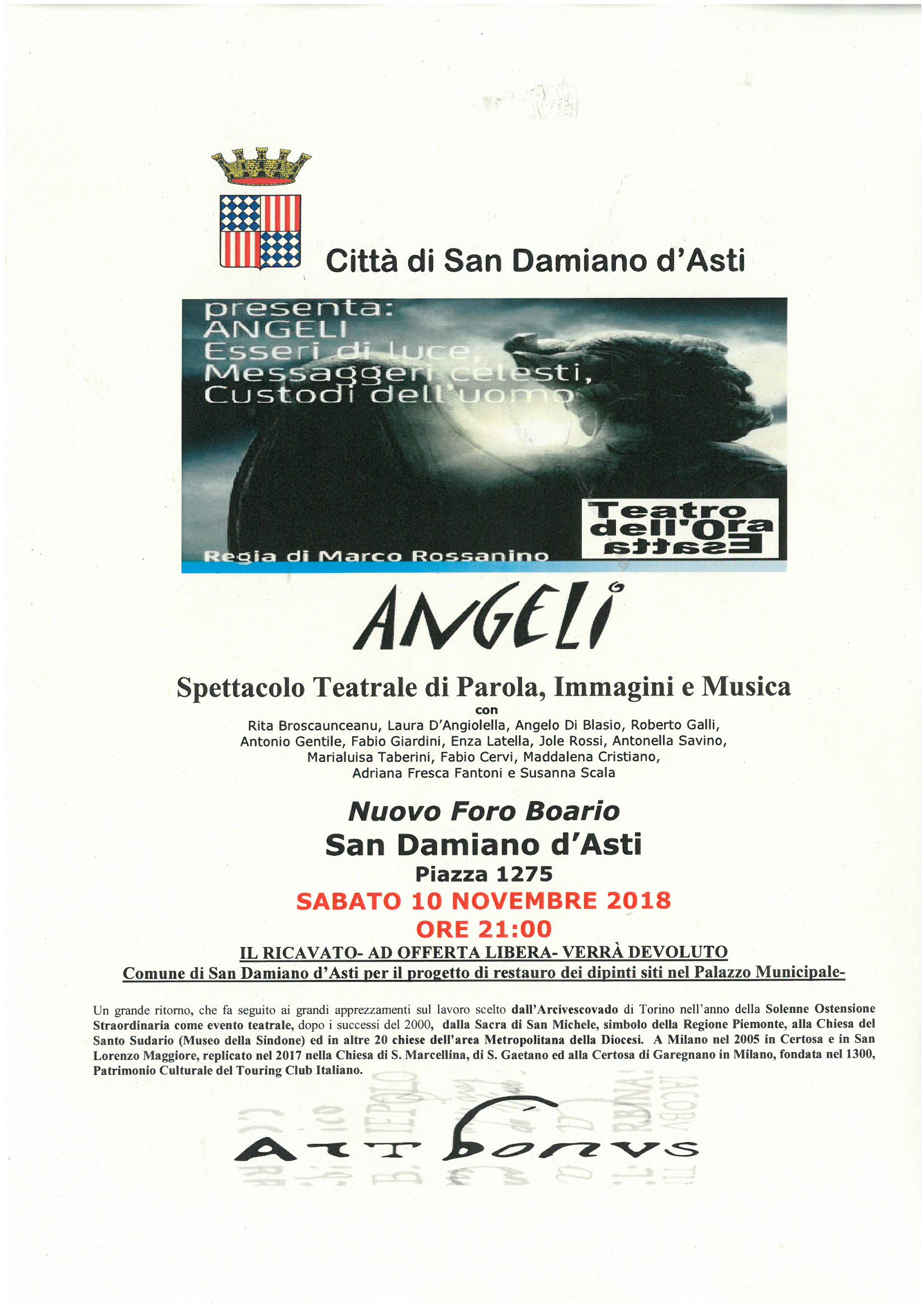 SPETTACOLO ANGELI 10 novembre 2018 